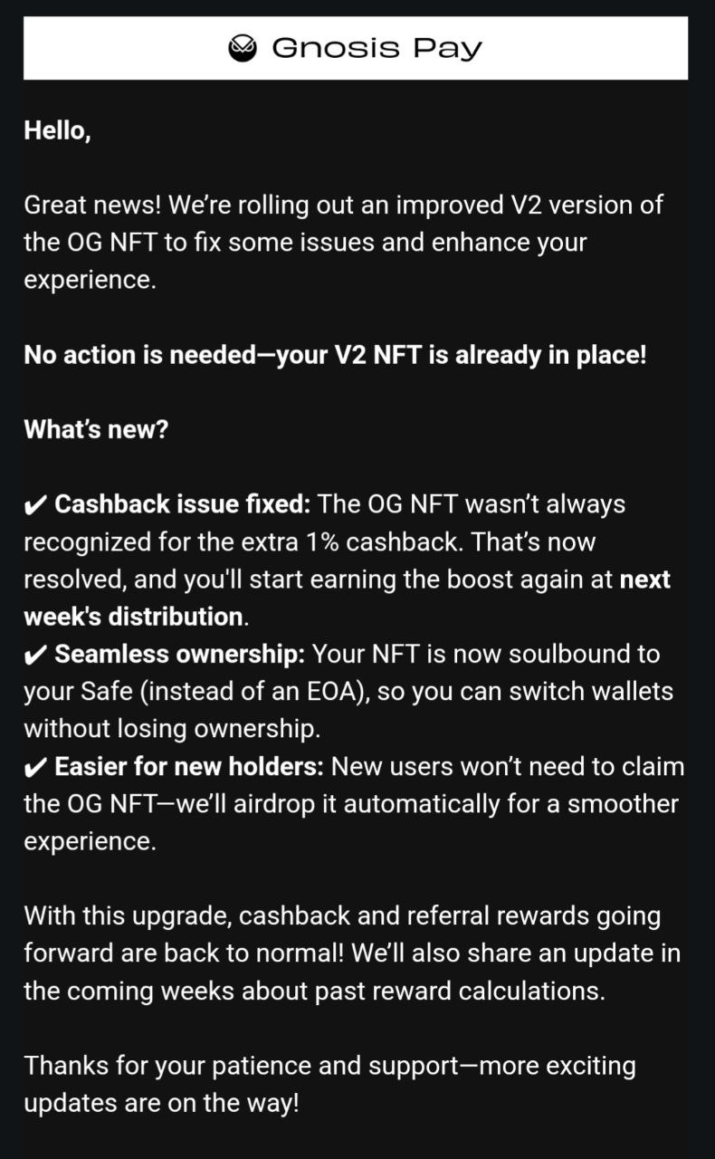 GnosisPay V2 NFT
